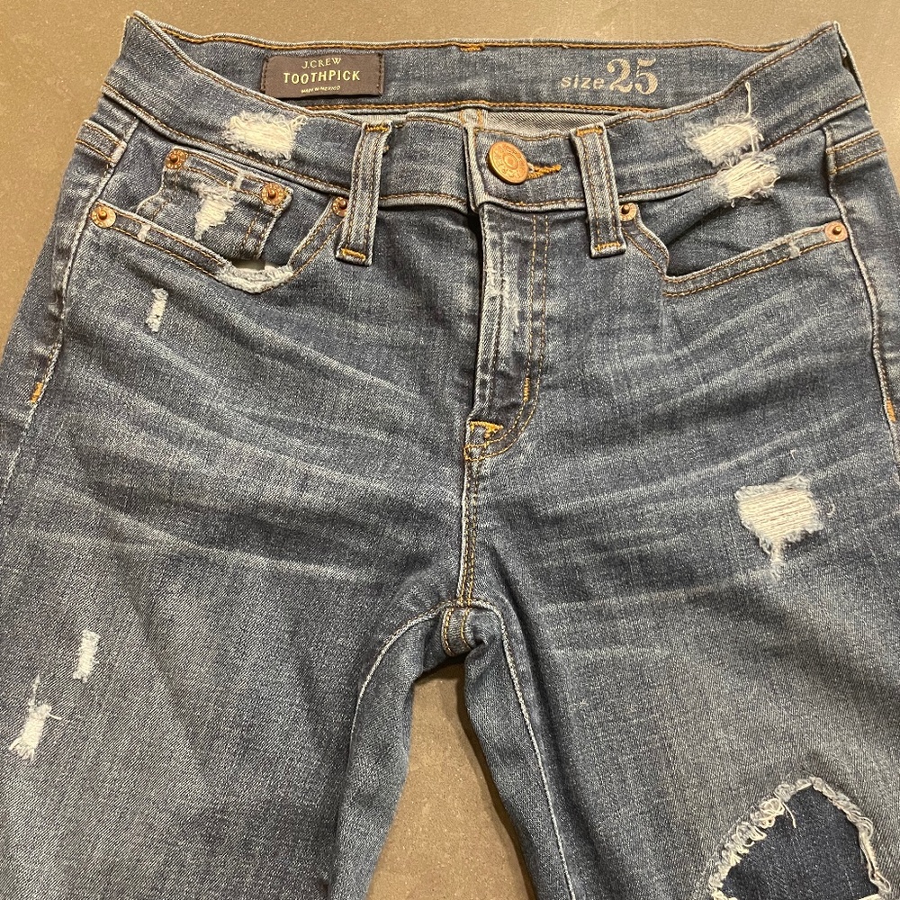 J.Crew Toothpick Jeans Size 25